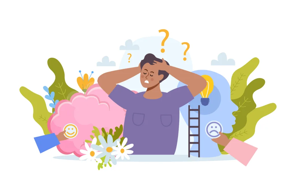 girl trying to figure out everything and is overwhelmed